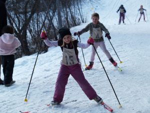 Skiing with children